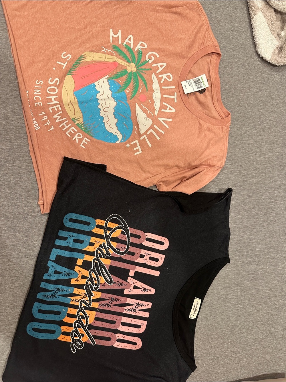 Margaritaville Coral Graphic Tee and Orlando Tee